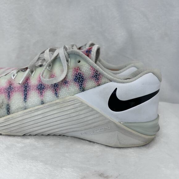 Nike Metcon 5 AMP White Tie Dye Pale Run Casual Low AT3149-101 womens size 11 - Picture 3 of 16